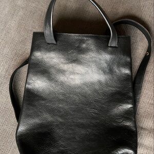 Beautiful genuine, leather, 2 in 1 backpack doubles as a shoulder bag